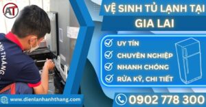 Vệ sinh tủ lạnh tại Gia lai Điện lạnh Anh Thắng