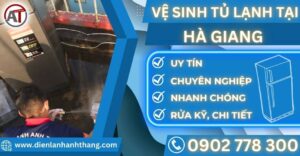 Vệ sinh tủ lạnh tại Hà giang Điện lạnh Anh Thắng