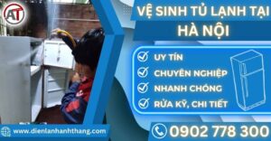Vệ sinh tủ lạnh tại Hà nội Điện lạnh Anh Thắng