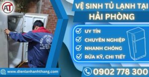 Vệ sinh tủ lạnh tại Hải phòng Điện lạnh Anh Thắng