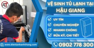 Vệ sinh tủ lạnh tại Hậu giang Điện lạnh Anh Thắng