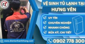Vệ sinh tủ lạnh tại Hưng yên Điện lạnh Anh Thắng
