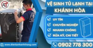 Vệ sinh tủ lạnh tại Khánh hòa Điện lạnh Anh Thắng