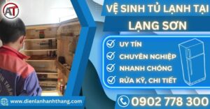 Vệ sinh tủ lạnh tại Lạng sơn Điện lạnh Anh Thắng