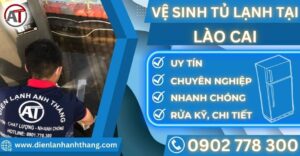Vệ sinh tủ lạnh tại Lào cai Điện lạnh Anh Thắng