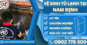 Vệ sinh tủ lạnh tại Nam định Điện lạnh Anh Thắng