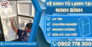 Vệ sinh tủ lạnh tại Ninh bình Điện lạnh Anh Thắng