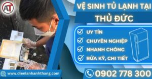 Vệ sinh tủ lạnh tại Thủ đức Điện lạnh Anh Thắng