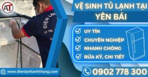 Vệ sinh tủ lạnh tại Yên bái Điện lạnh Anh Thắng