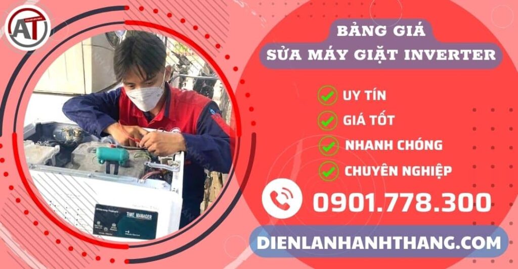 Bảng giá sửa máy giặt inverter Điện lạnh Anh Thắng