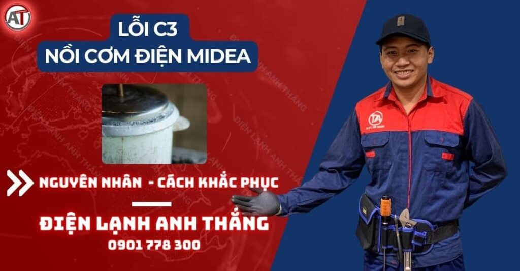 Lỗi c3 nồi cơm điện midea Điện lạnh Anh Thắng