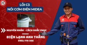 Lỗi c3 nồi cơm điện midea Điện lạnh Anh Thắng