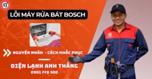 Lỗi máy rửa bát bosch Điện lạnh Anh Thắng