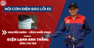 Nồi cơm điện báo lỗi e5 Điện lạnh Anh Thắng