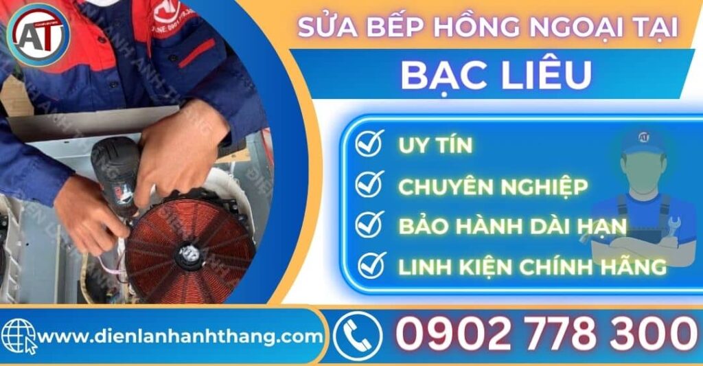 Sửa bếp hồng ngoại tại Bạc liêu Điện lạnh Anh Thắng