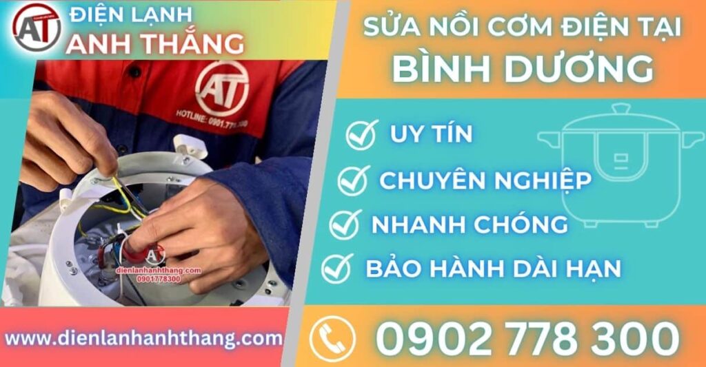 Sửa nồi cơm điện tại Bình dương Điện lạnh Anh Thắng