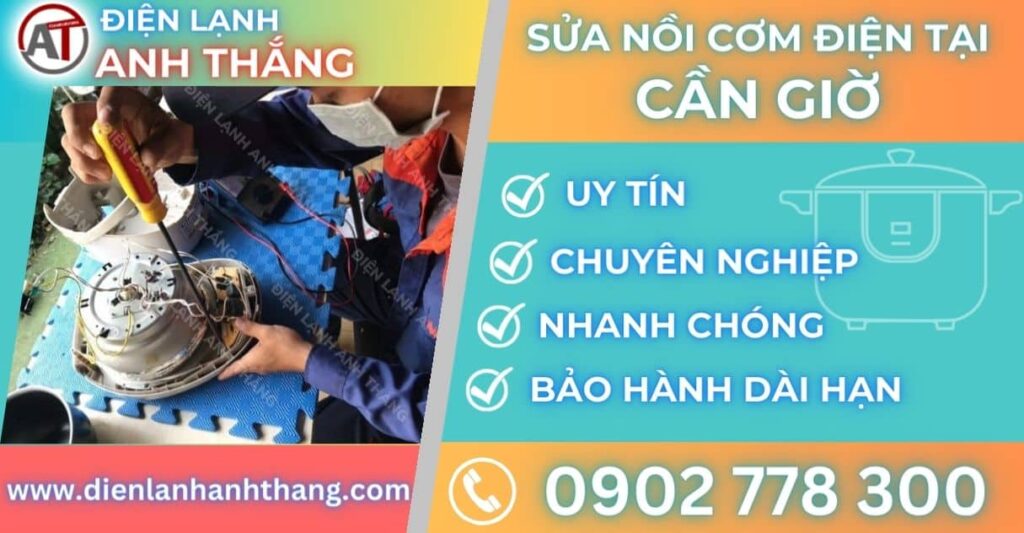 Sửa nồi cơm điện tại Cần giờ Điện lạnh Anh Thắng