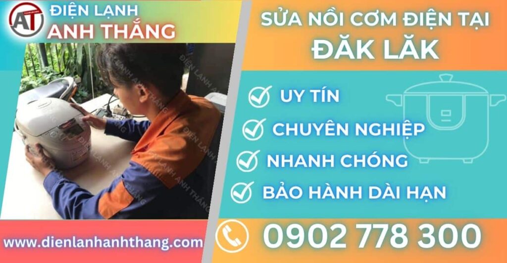 Sửa nồi cơm điện tại Đăk lăk Điện lạnh Anh Thắng