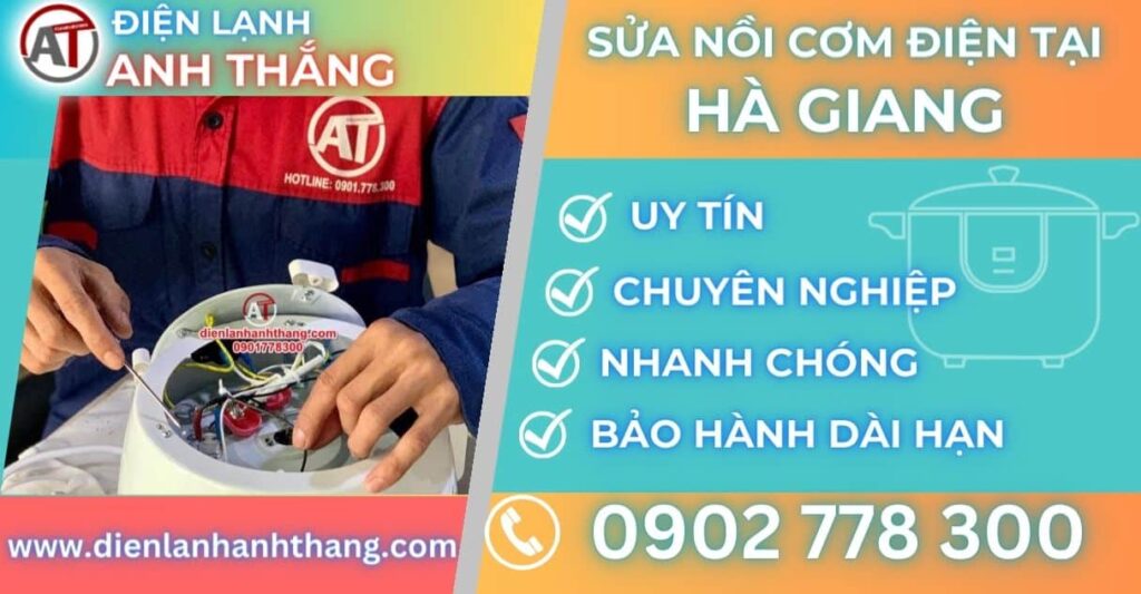 Sửa nồi cơm điện tại Hà giang Điện lạnh Anh Thắng
