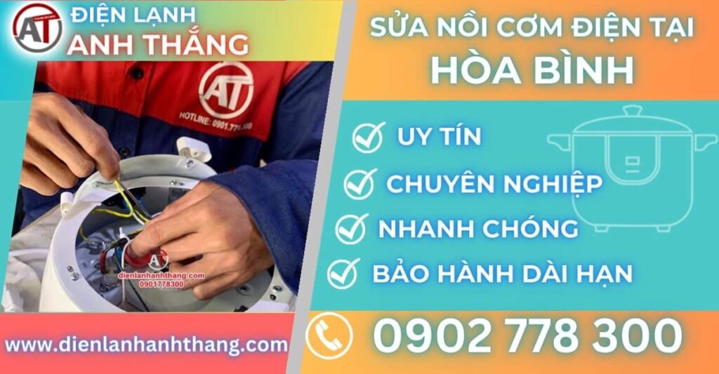 Sửa nồi cơm điện tại Hòa bình Điện lạnh Anh Thắng