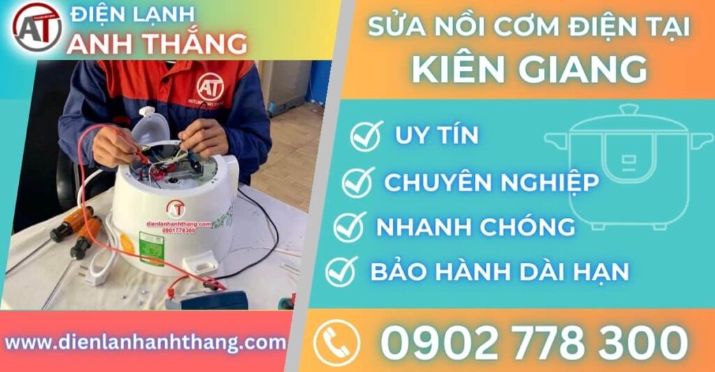 Sửa nồi cơm điện tại Kiên giang Điện lạnh Anh Thắng