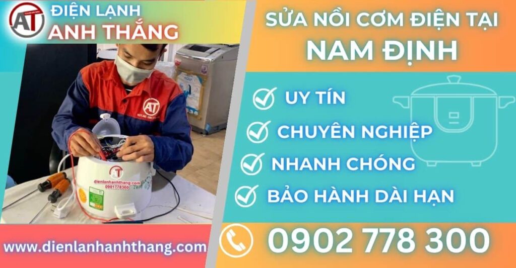 Sửa nồi cơm điện tại Nam định Điện lạnh Anh Thắng