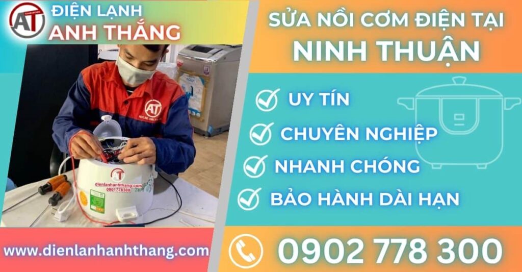 Sửa nồi cơm điện tại Ninh thuận Điện lạnh Anh Thắng