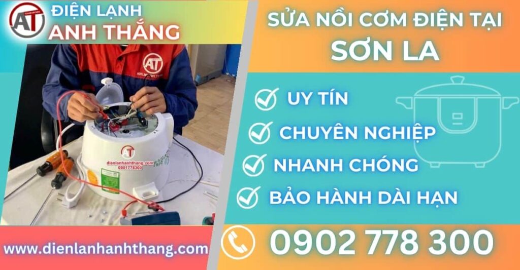 Sửa nồi cơm điện tại Sơn la Điện lạnh Anh Thắng