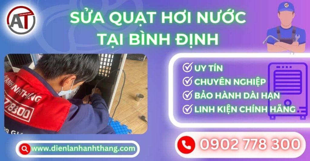 Sửa quạt hơi nước tại Bình định Điện lạnh Anh Thắng