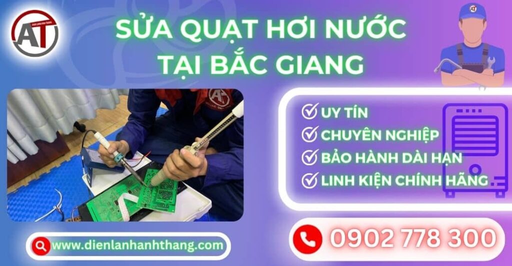 Sửa quạt hơi nước tại Bắc giang Điện lạnh Anh Thắng