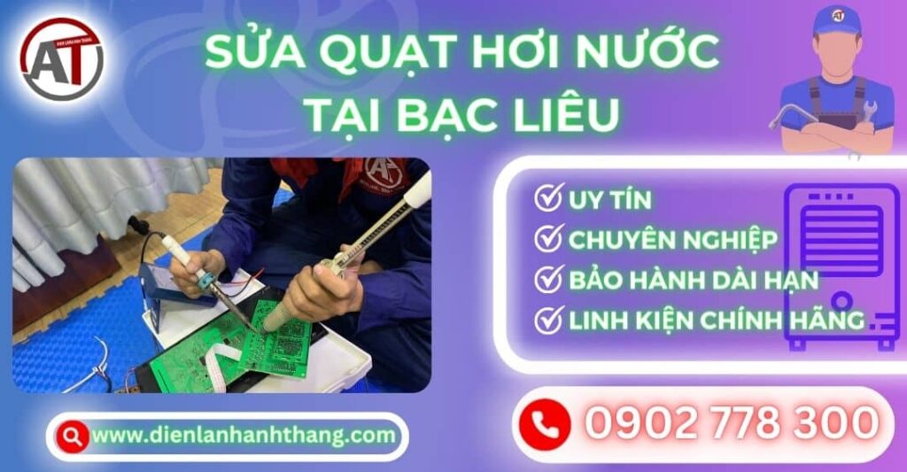 Sửa quạt hơi nước tại Bạc liêu Điện lạnh Anh Thắng
