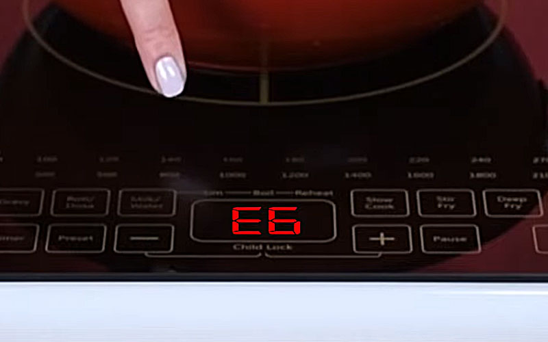 Bếp từ lỗi e6
