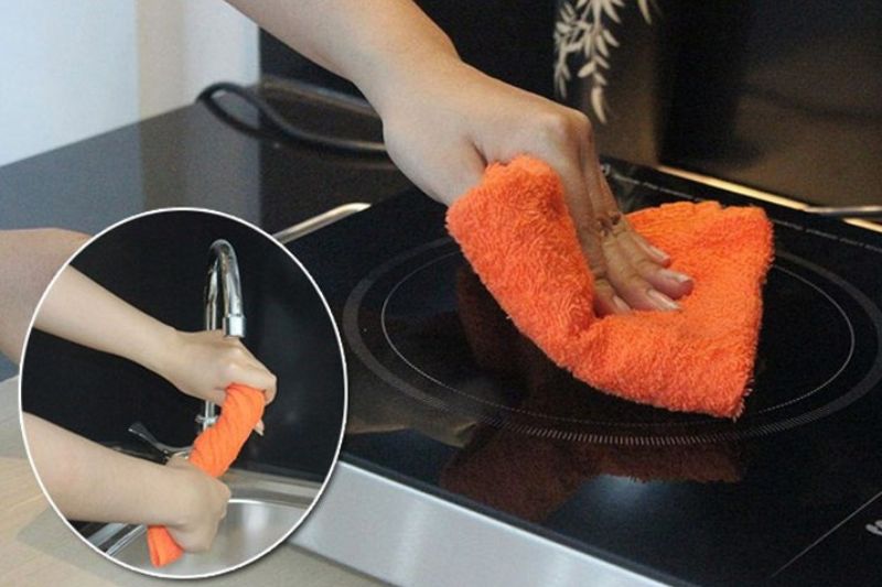 vệ sinh bếp hồng ngoại sau khi dùng