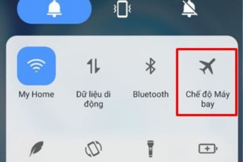 chuyển sang chế độ máy bay