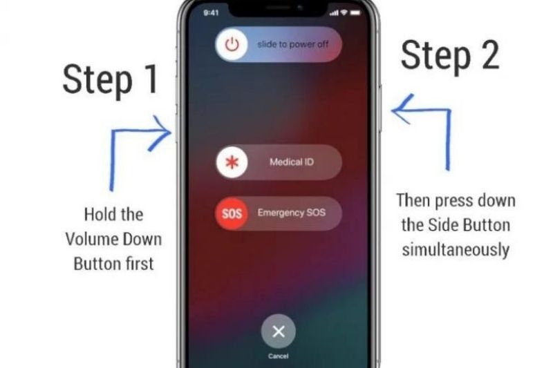 khởi động lại iphone 11