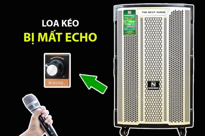 loa kẹo kéo bị mất echo