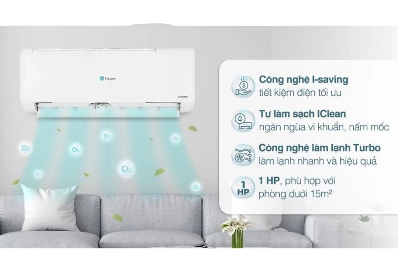 máy lạnh casper tích hợp nhiều tính năng
