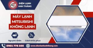 Máy lạnh mitsubishi không lạnh Điện lạnh Anh Thắng