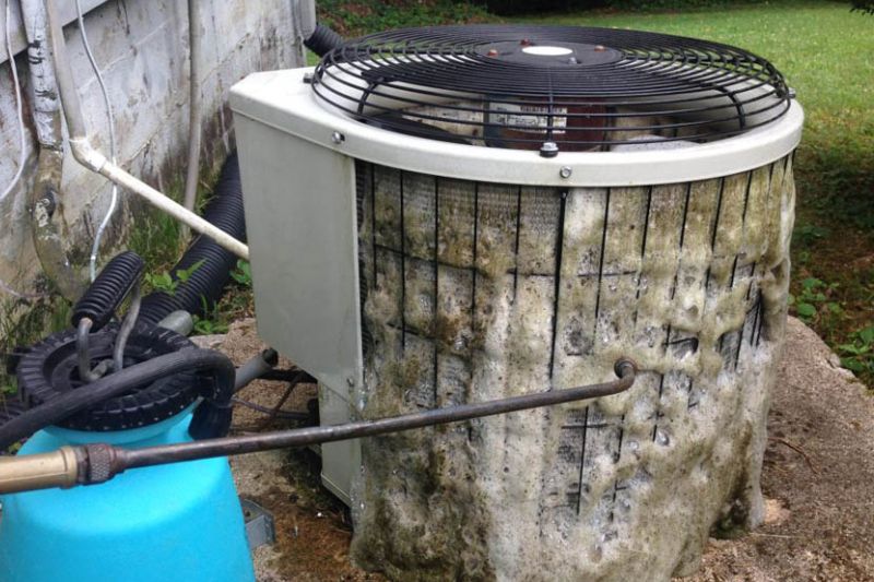 ống đồng tản nhiệt bị bẩn