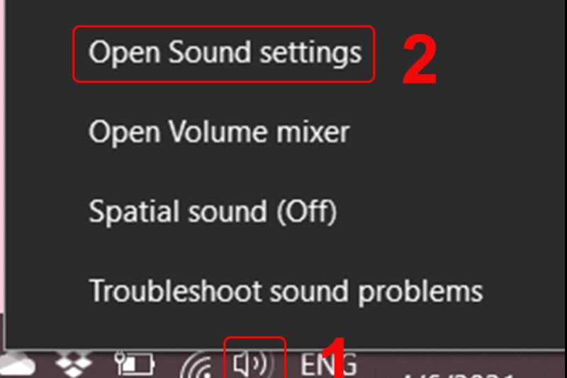 open sound setting