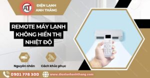 Remote máy lạnh không hiển thị nhiệt độ Điện lạnh Anh Thắng