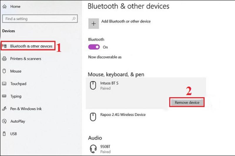 remove device