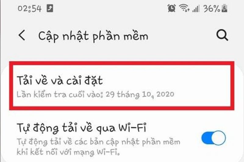 tải về và cài đặt