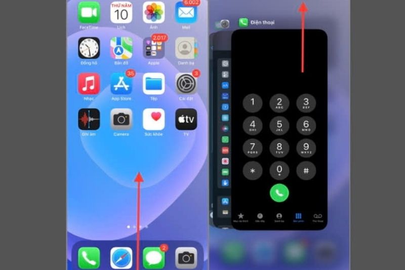tắt ứng dụng bị lỗi