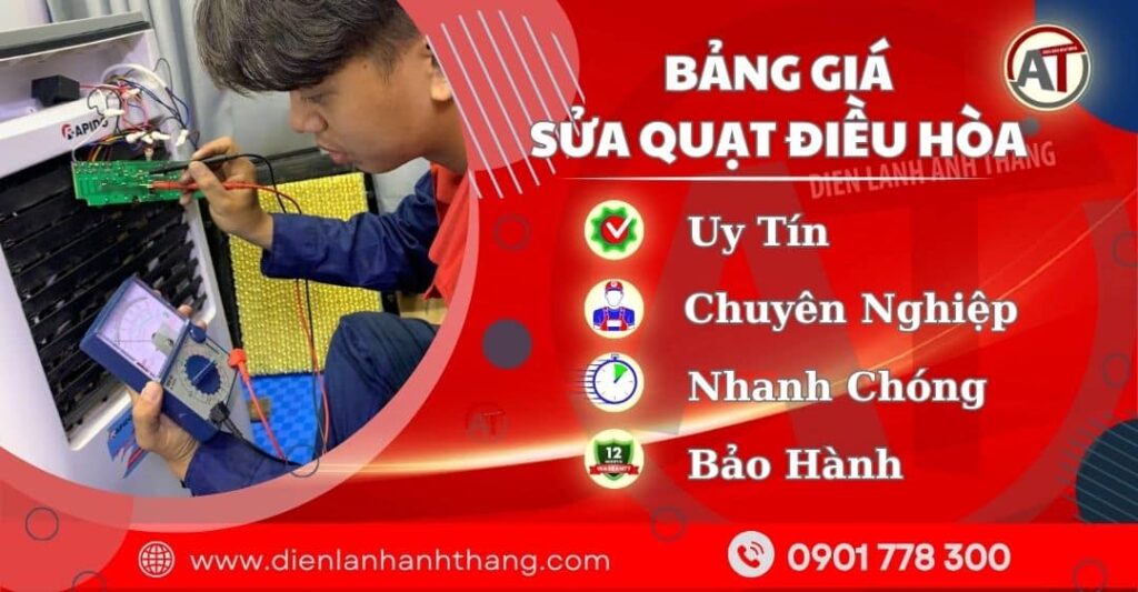Bảng Giá Sửa Quạt Điều Hòa Điện lạnh Anh Thắng