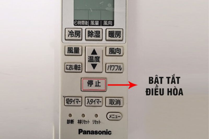 bật tắt máy lạnh nội địa