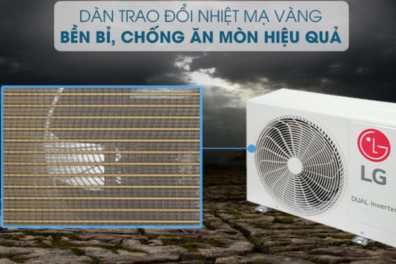 dàn tản nhiệt mạ vàng