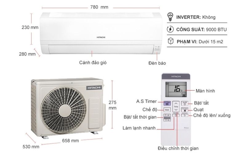 máy lạnh hitachi nhật