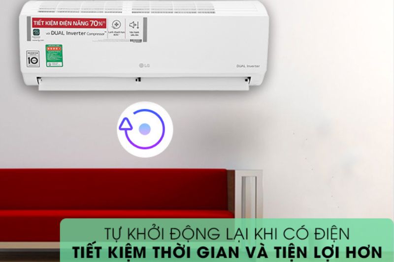 máy lạnh lg tự khởi động lại