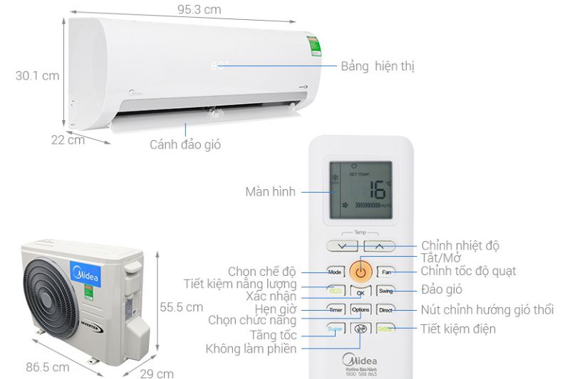 máy lạnh midea